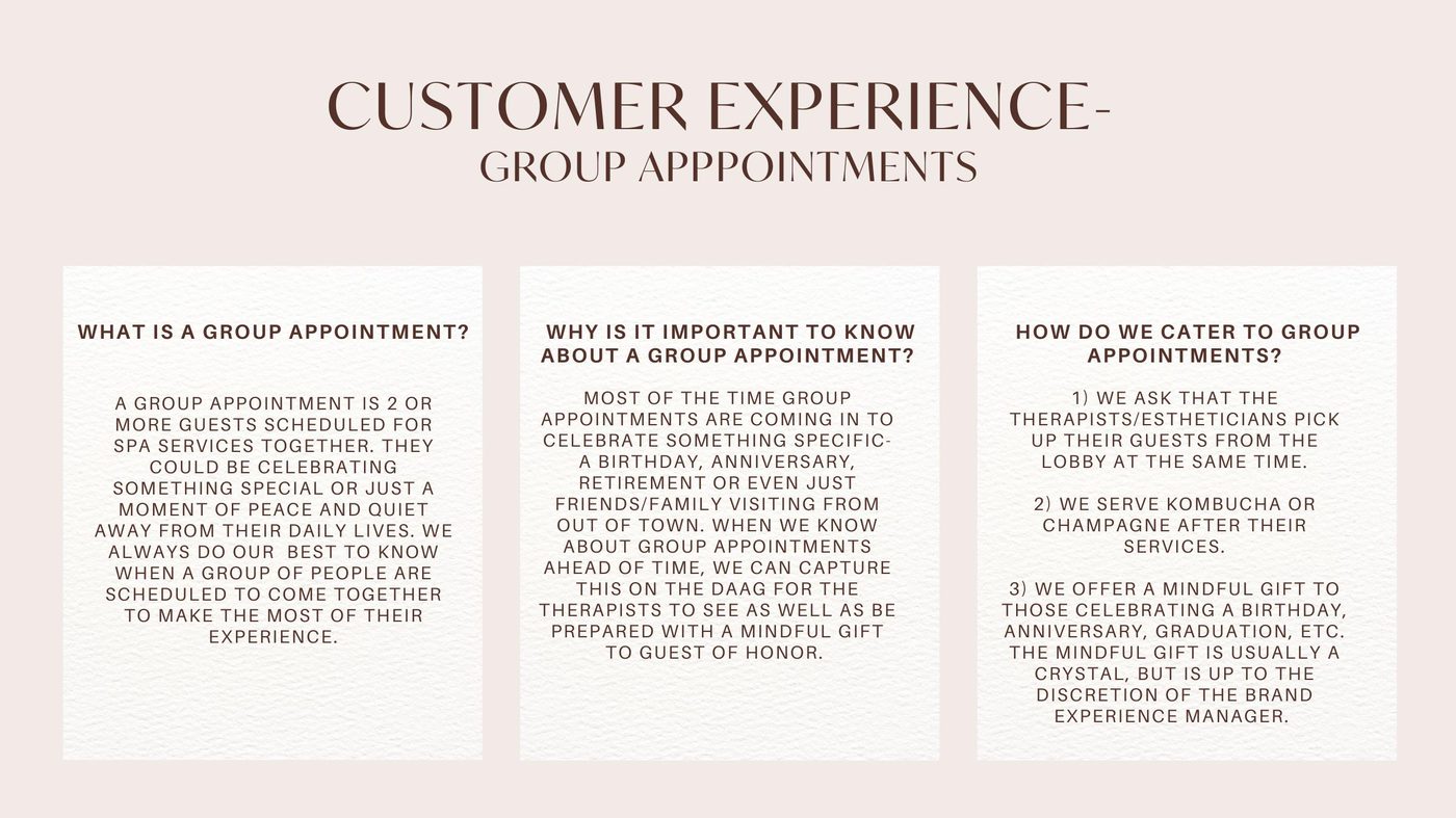 Group appointment overview covering what it is, why it matters, and how PALOMA caters to groups